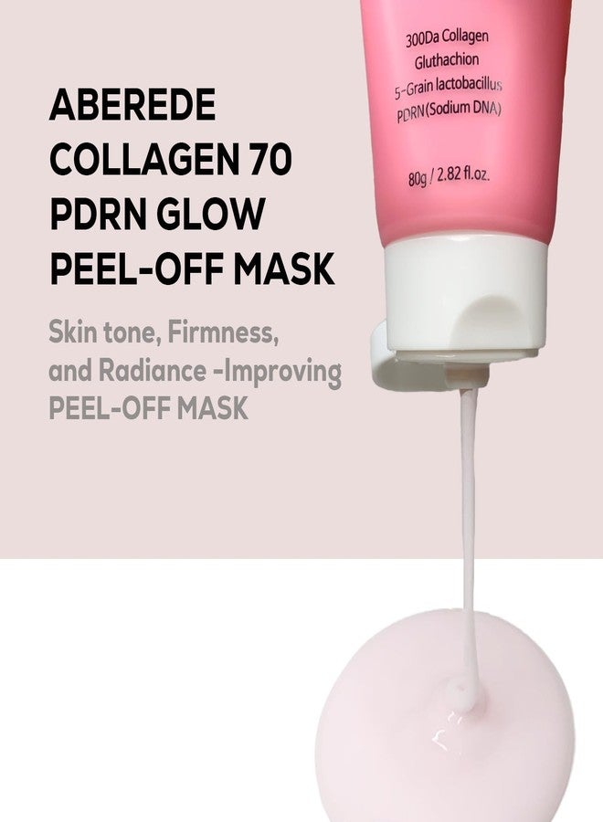 ABEREDE Collagen 70 PDRN Glow Mask 2.82 fl.oz, Korean Peel-Off Mask for Firming, Glass Skin, Glutathione, Cica PDRN, Slow-Aging, Hydrating, Vegan K-Beauty Skin Care - Image 2